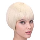 Perruque luxe blonde courte femme