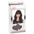 Perruque luxe noire ondulée avec frange femme - 221g