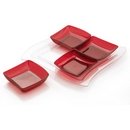 Plateau avec ramequins Puzzle rouge