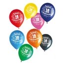 Sachet 8 ballons 18 ans