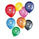 Sachet 8 ballons 60 ans