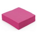 50 serviettes papier microgaufré double épaisseur fuchsia 38 cm