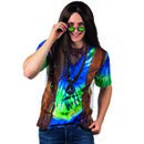 T-shirt hippie bleu homme