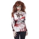 T-shirt zombie sexy femme Halloween