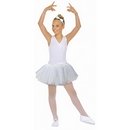 Tutu ballerine blanc argenté fille