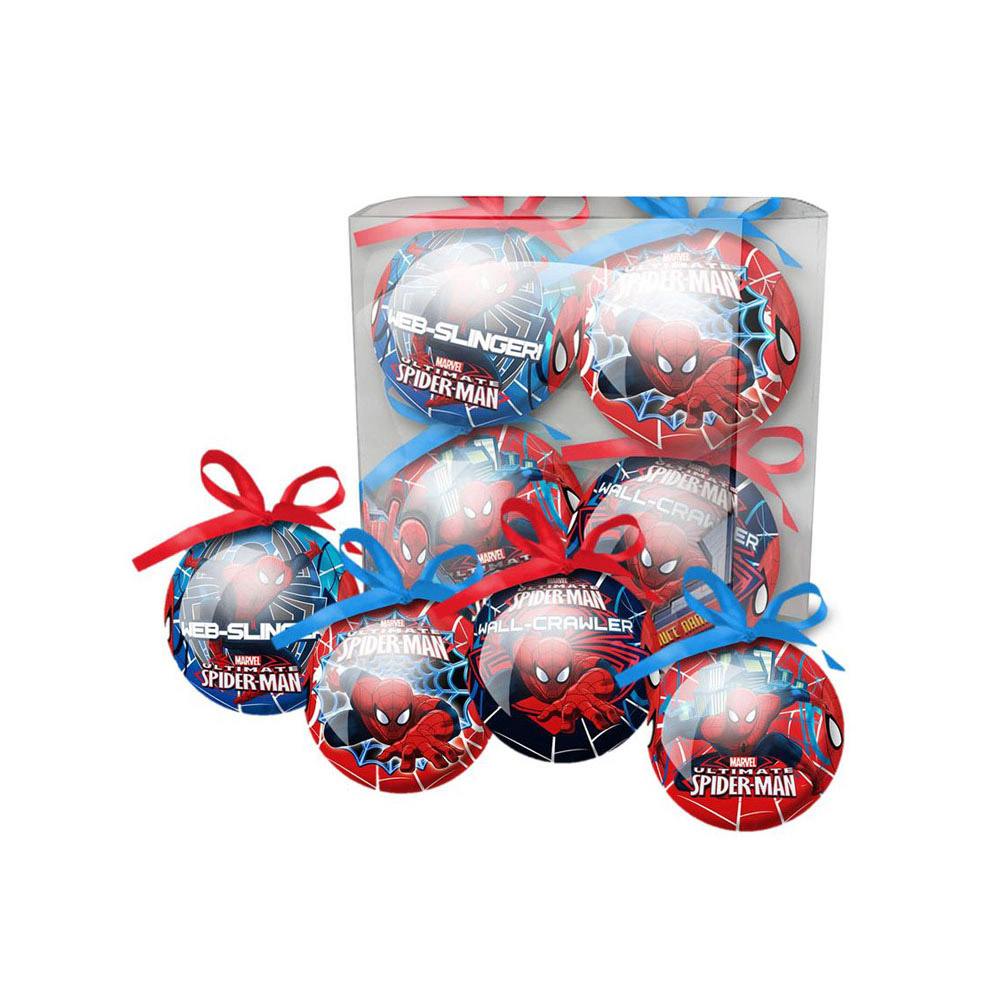 boules spiderman 7 5 cm noel p